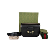 Gucci 1955 Horsebite Small Bag Black Calfskin